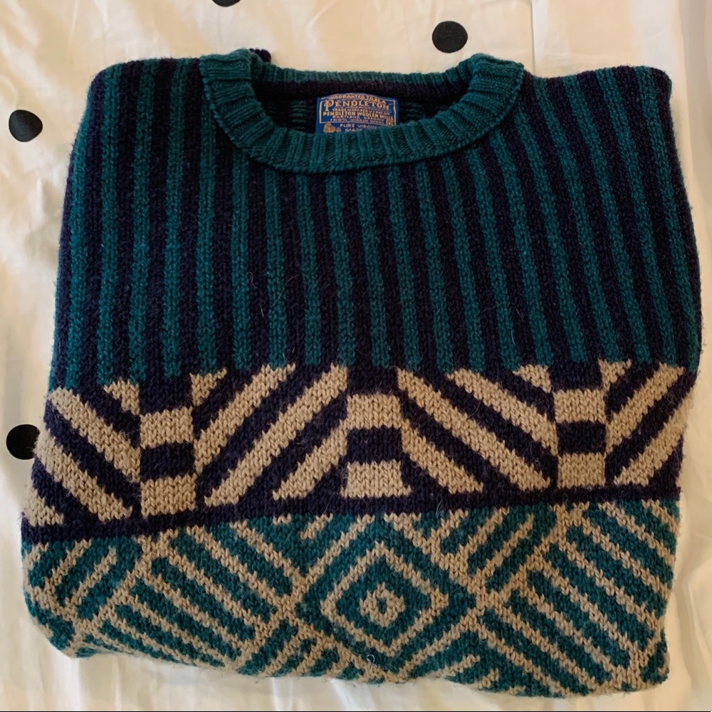 100% Wool Vintage Pendleton Sweater